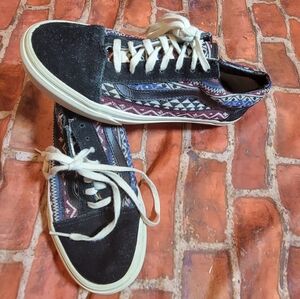 Vans Old Skool (Blanket Weave) sneakers Port Royale/Blanc de Blanc Womens 6.5